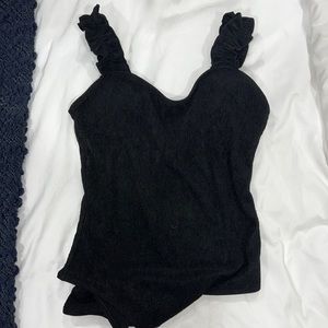 Ruffle Strap Bodysuit